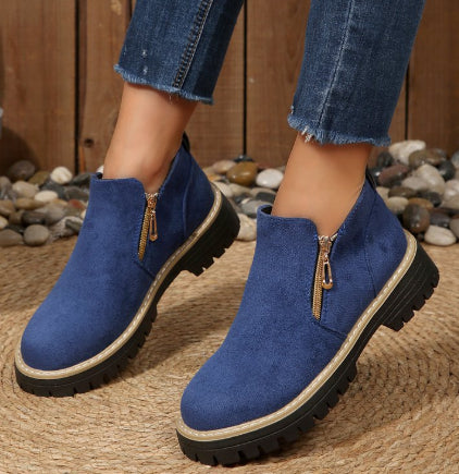 LÉONIE™ | Bottines Confort Urbain à Zip Latéral